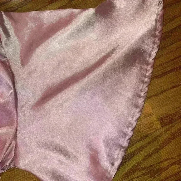 Satin Pleated Midi Dress Pretty Little Thing dusty rose size 10 exc con - Picture 5 of 10